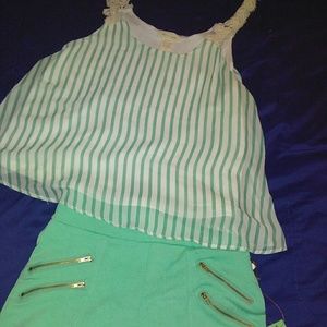 Two piece short set